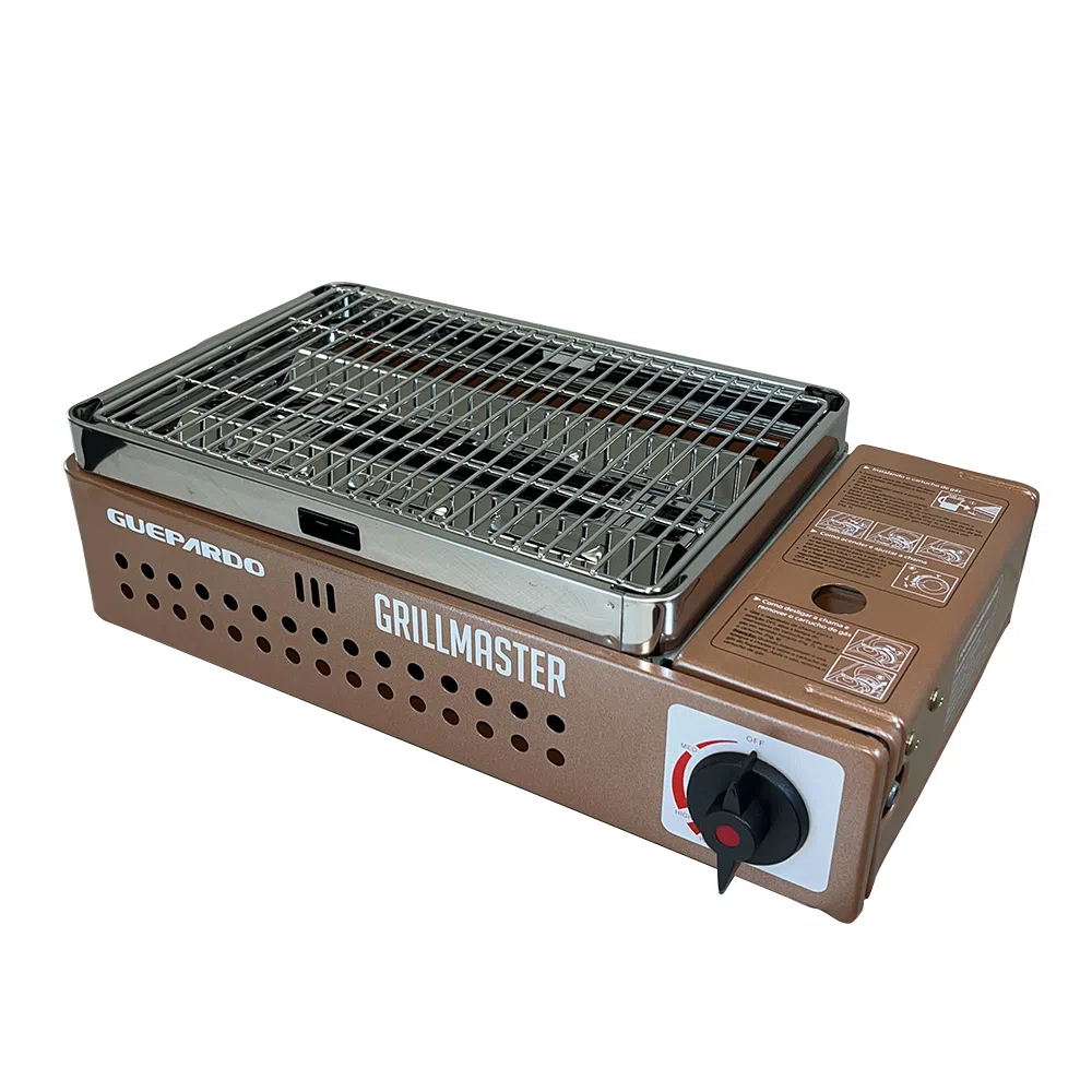 Fogareiro Horizontal Guepardo Grill Master com sistema Flex Fuel NTK